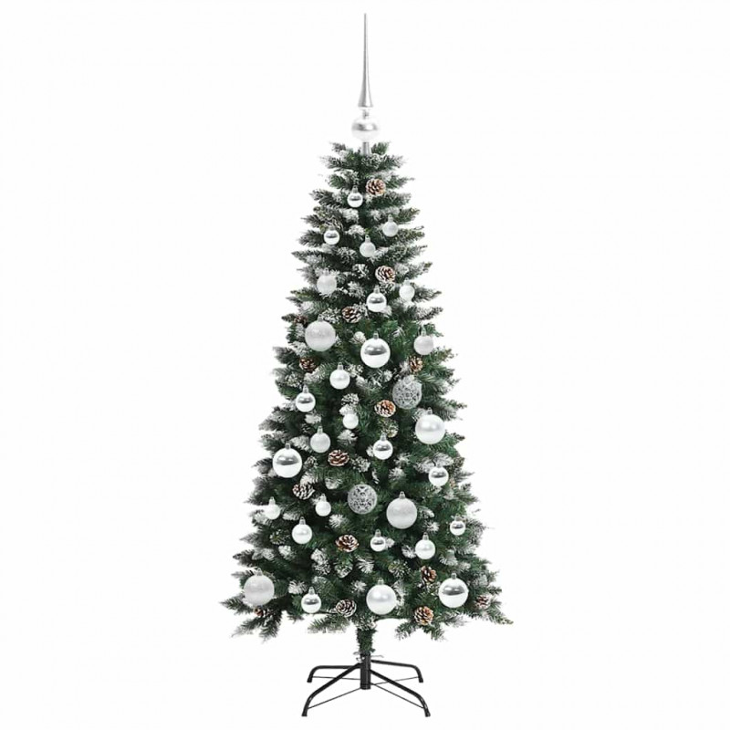 Sztuczna choinka z podstawą Zielony 120 cm PVC, plastik i stal