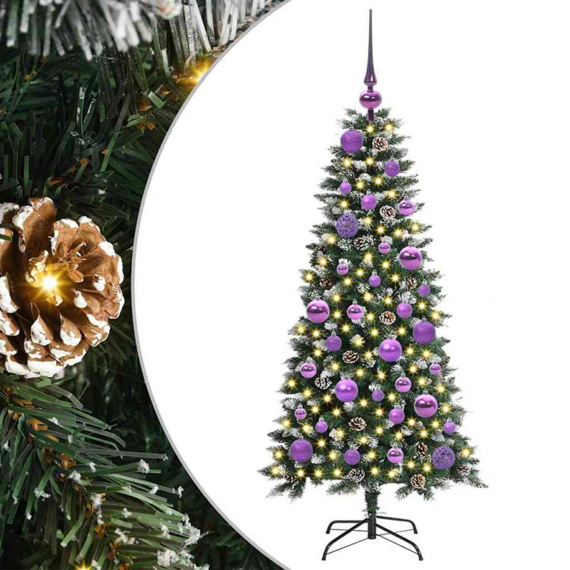 Sztuczna choinka z podstawą Zielony 120 cm PVC, plastik i stal