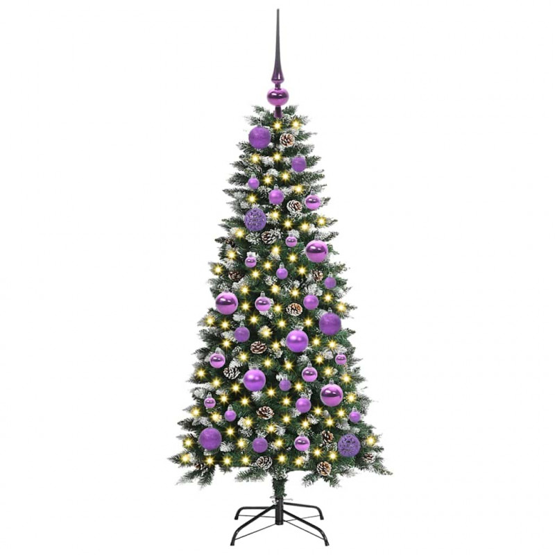 Sztuczna choinka z podstawą Zielony 120 cm PVC, plastik i stal