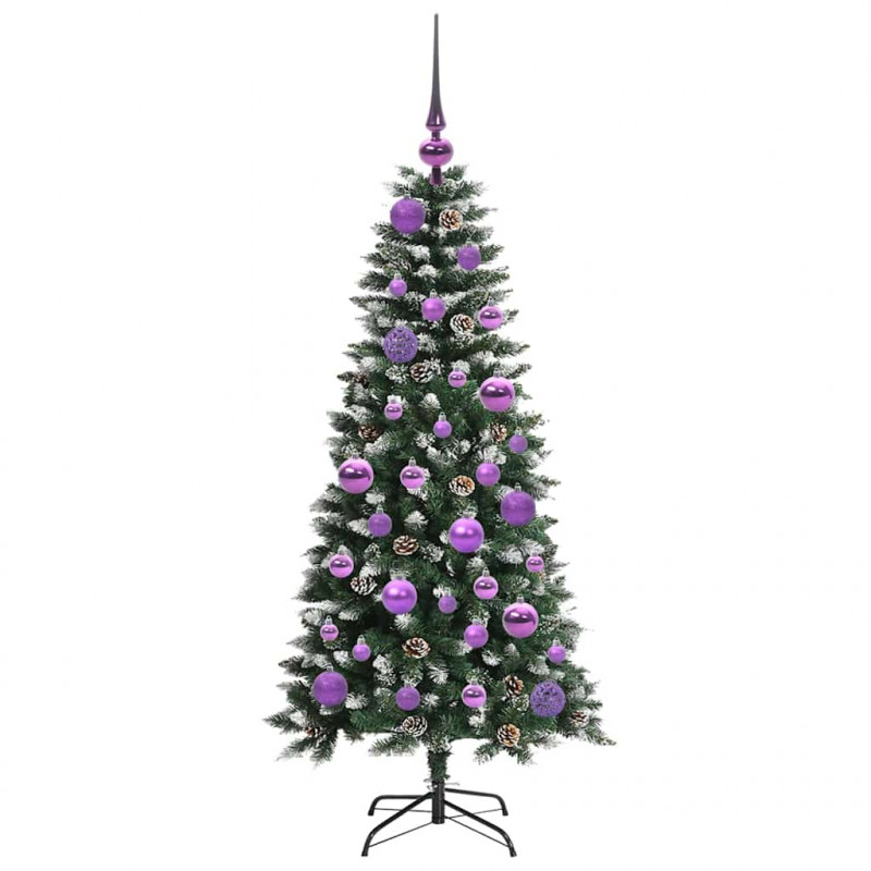 Sztuczna choinka z podstawą Zielony 120 cm PVC, plastik i stal