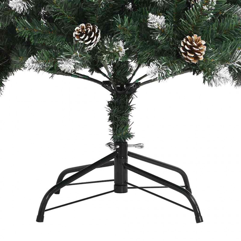 Sztuczna choinka z podstawą Zielony 120 cm PVC, plastik i stal