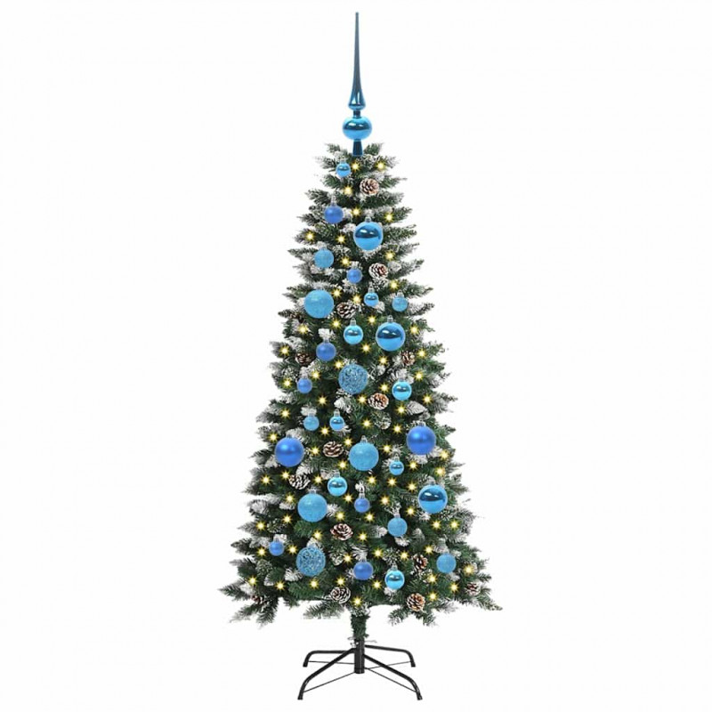 Sztuczna choinka z podstawą Zielony 120 cm PVC, plastik i stal