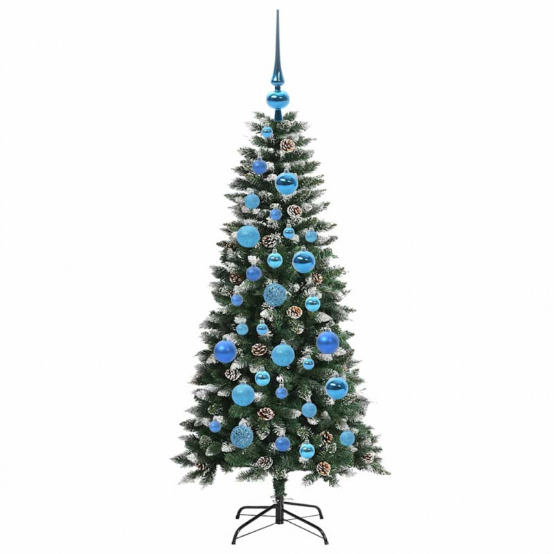 Sztuczna choinka z podstawą Zielony 120 cm PVC, plastik i stal