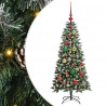 Sztuczna choinka z podstawą Zielony 120 cm PVC, plastik i stal