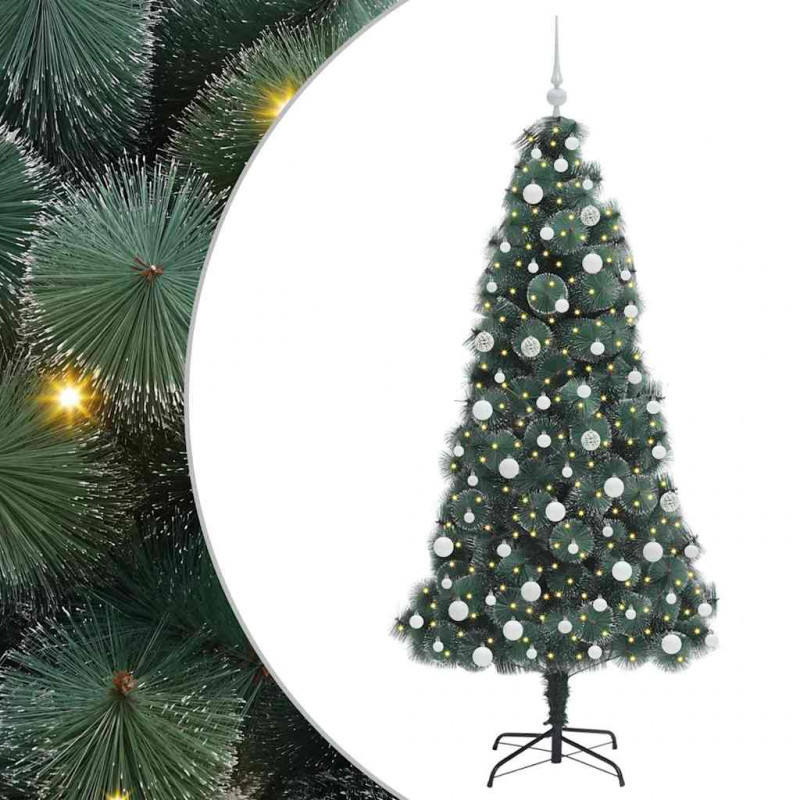 Sztuczna Choinka Pre-lit z Zestawem Kul Zielony 180 cm PET