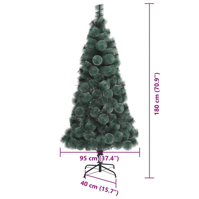 Sztuczna Choinka Pre-lit z Zestawem Kul Zielony 180 cm PET