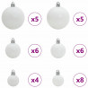 Sztuczna choinka z zawiasami z podstawą Zielony i Biały 120 cm
