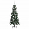 Sztuczna choinka z podstawą Zielony 150 cm PVC, plastik i stal
