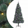 Sztuczna Choinka LED z Zestawem Bombek Zielony 240 cm PET