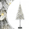 Choinka z 300 diodami LED z podstawą Biały 180 cm PE i stal