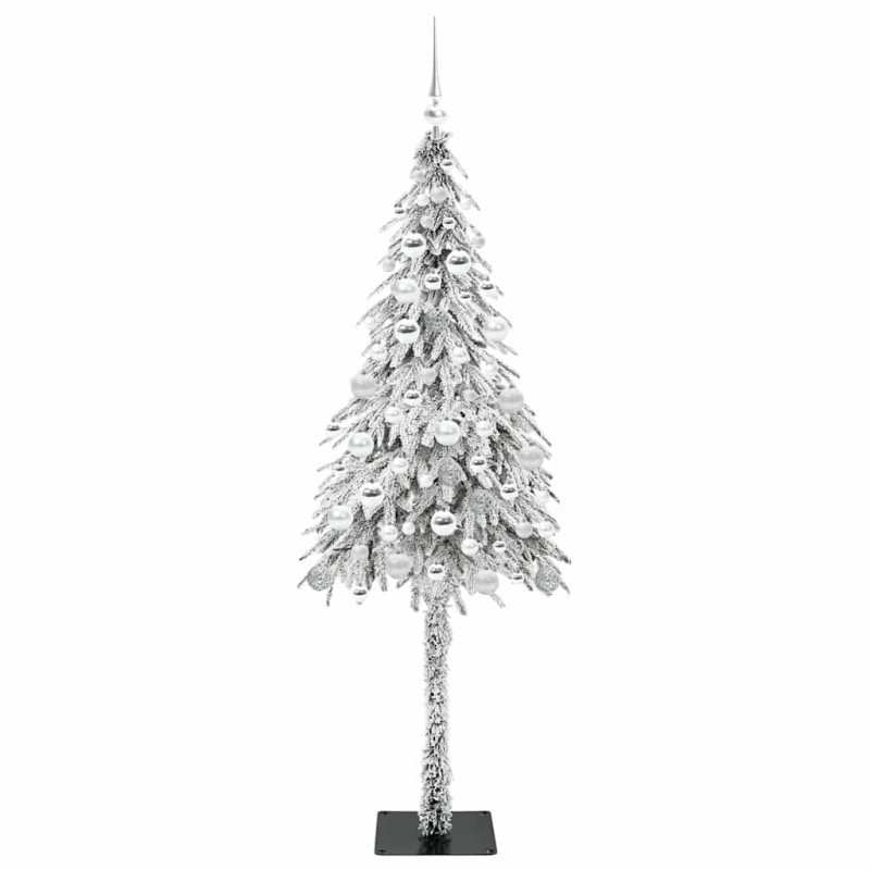 Choinka z 300 diodami LED z podstawą Biały 180 cm PE i stal