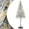 Choinka z 300 diodami LED z podstawą Biały 210 cm PE i stal