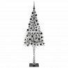 Choinka z 300 diodami LED z podstawą Biały 210 cm PE i stal