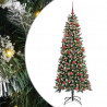 Sztuczna choinka z podstawą Zielony 180 cm PVC, plastik i stal
