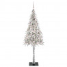 Choinka z 300 diodami LED z podstawą Biały 210 cm PE i stal