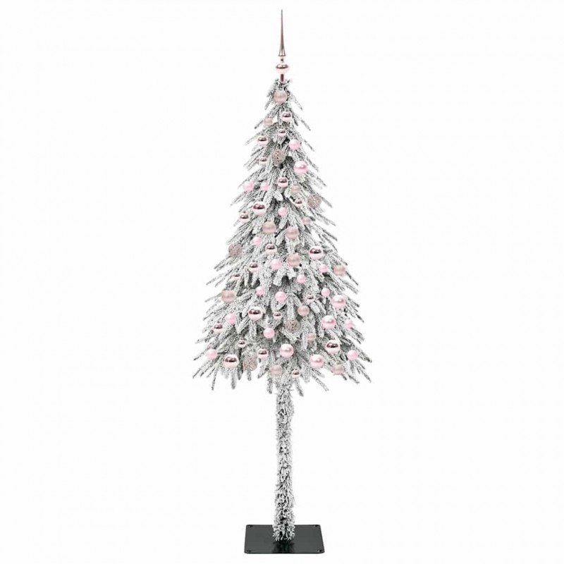 Choinka z 300 diodami LED z podstawą Biały 210 cm PE i stal