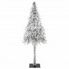 Choinka z 300 diodami LED z podstawą Biały 210 cm PE i stal