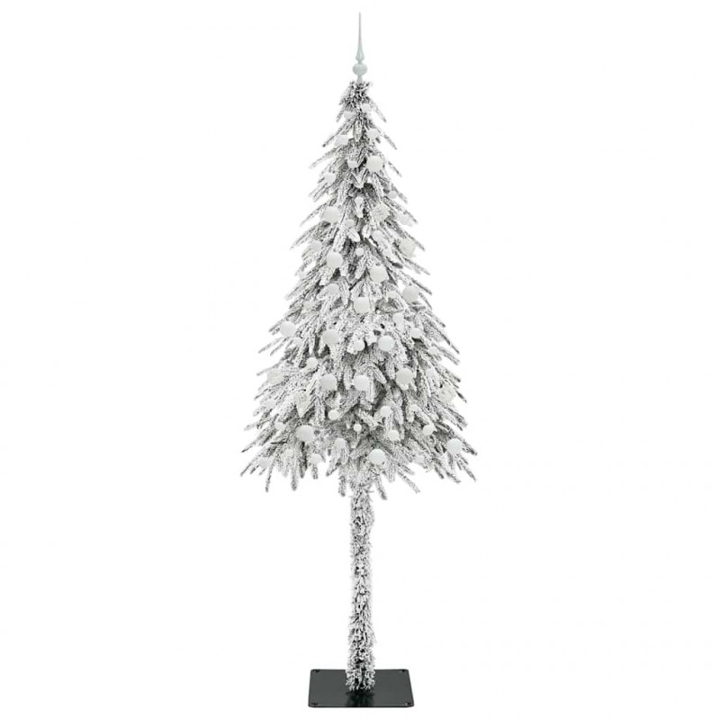 Choinka z 300 diodami LED z podstawą Biały 210 cm PE i stal