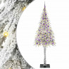 Choinka z 300 diodami LED z podstawą Biały 210 cm PE i stal