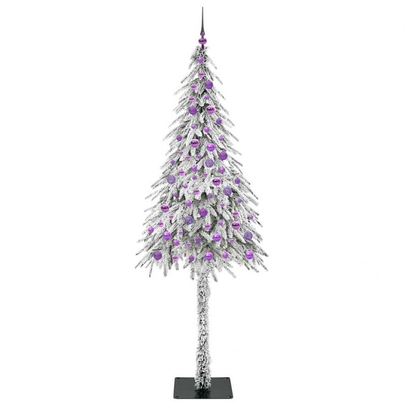 Choinka z 300 diodami LED z podstawą Biały 210 cm PE i stal