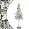 Choinka z 300 diodami LED z podstawą Biały 210 cm PE i stal