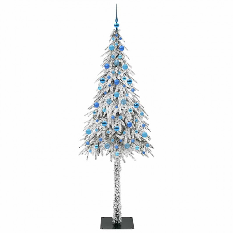 Choinka z 300 diodami LED z podstawą Biały 210 cm PE i stal
