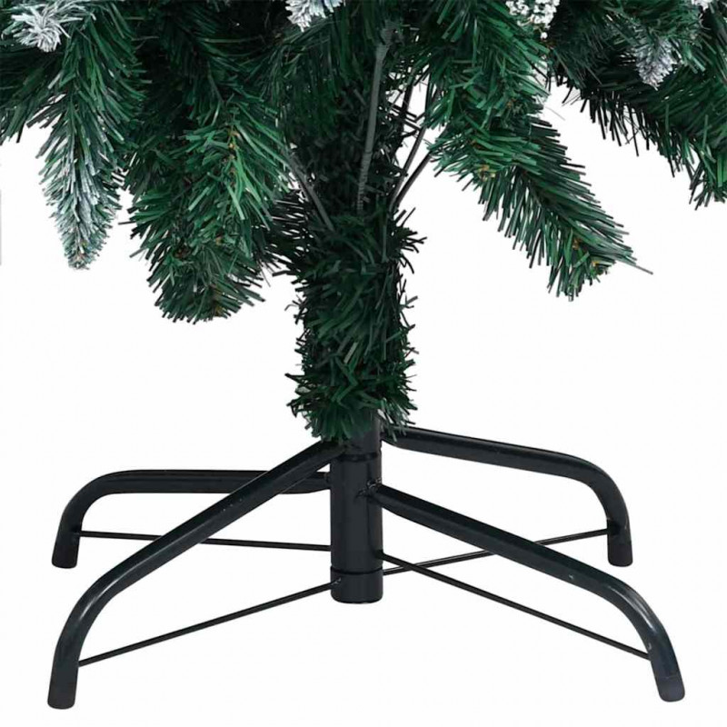 Sztuczna choinka z podstawą Zielony 180 cm PVC i Stal i Plastik