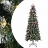 Sztuczna choinka z podstawą Zielony 210 cm PVC, plastik i stal