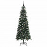 Sztuczna choinka z podstawą Zielony 210 cm PVC, plastik i stal