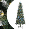Sztuczna choinka z podstawą Zielony 240 cm PVC, plastik i stal
