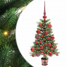 Choinka z 150 diodami LED z podstawą Zielony 65 cm PE