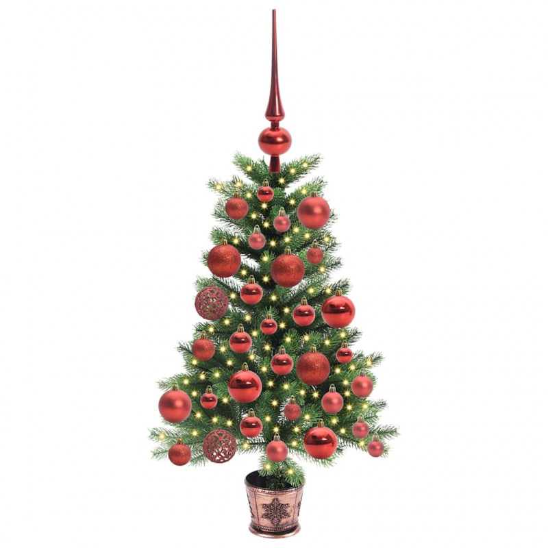 Choinka z 150 diodami LED z podstawą Zielony 65 cm PE
