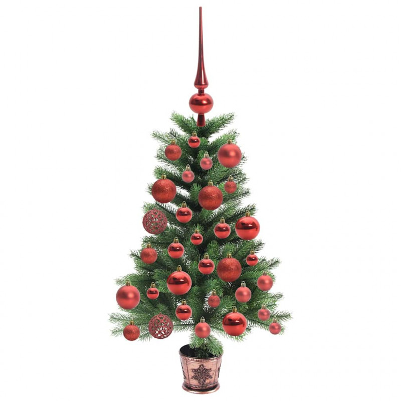 Choinka z 150 diodami LED z podstawą Zielony 65 cm PE