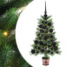 Choinka z 150 diodami LED z podstawą Zielony 65 cm PE