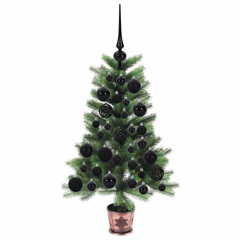 Choinka z 150 diodami LED z podstawą Zielony 65 cm PE