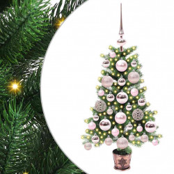 Choinka z 150 diodami LED z podstawą Zielony 65 cm PE