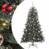 Sztuczna choinka z podstawą Zielony 150 cm PVC, plastik i stal