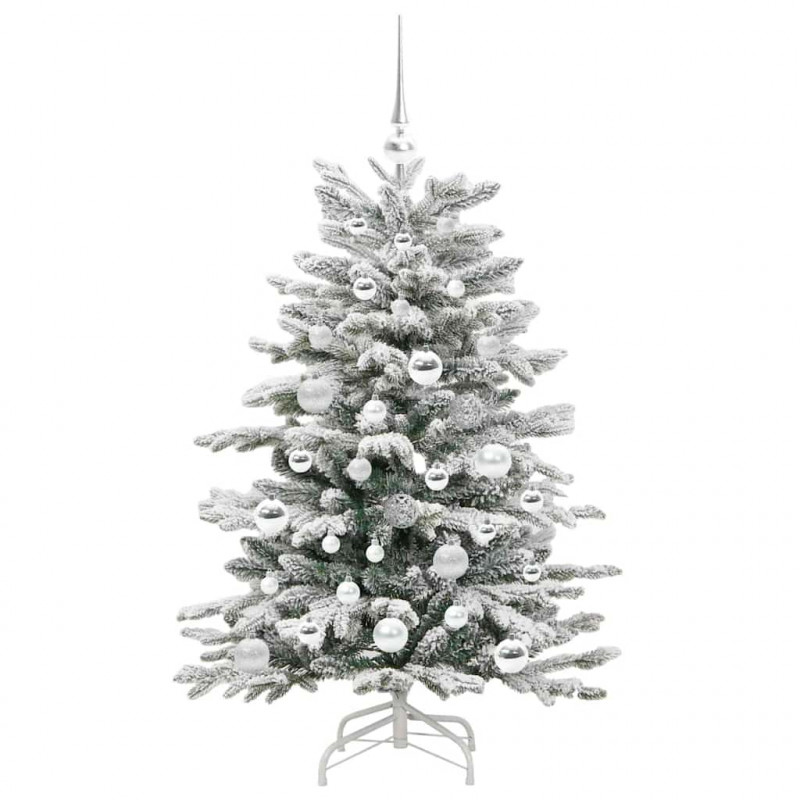 Sztuczna choinka z zawiasami Biały 120 cm PE i PVC