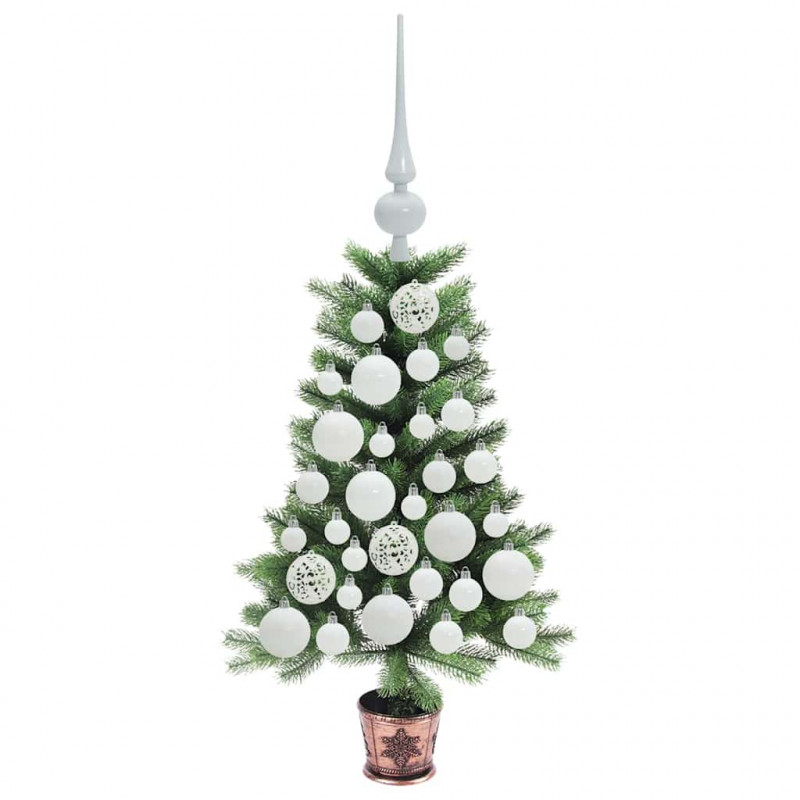 Choinka z 150 diodami LED z podstawą Zielony 65 cm PE