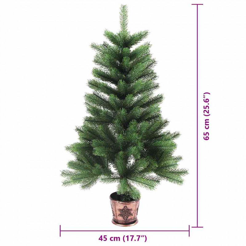 Choinka z 150 diodami LED z podstawą Zielony 65 cm PE