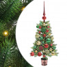 Choinka z 150 diodami LED z podstawą Zielony 65 cm PE