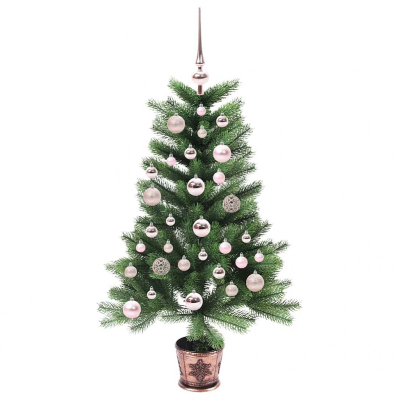 Choinka z 150 diodami LED z podstawą Zielony 90 cm PE
