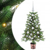 Choinka z 150 diodami LED z podstawą Zielony 90 cm PE