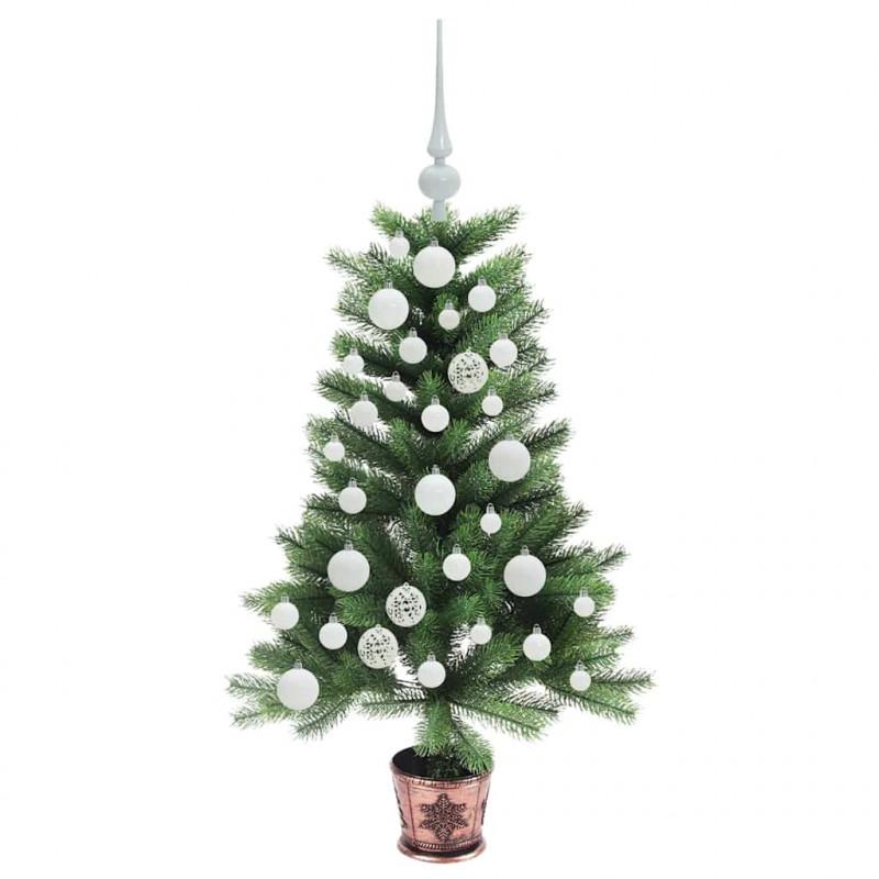Choinka z 150 diodami LED z podstawą Zielony 90 cm PE