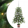 Choinka z 150 diodami LED z podstawą Zielony 90 cm PE