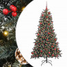 Sztuczna choinka z podstawą Zielony 180 cm PVC, plastik i stal