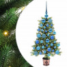 Choinka z 150 diodami LED z podstawą Zielony 90 cm PE