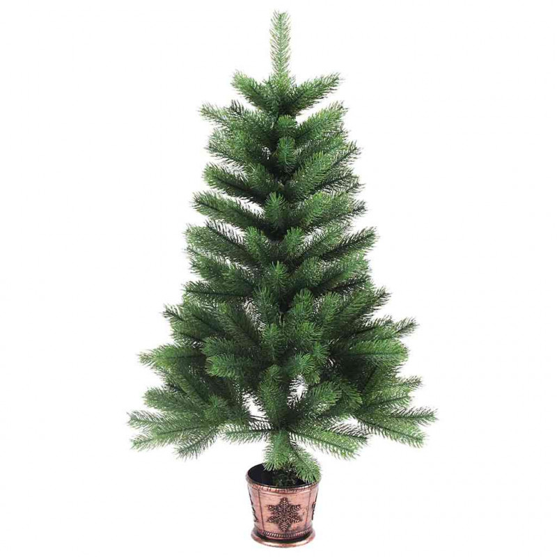 Choinka z 150 diodami LED z podstawą Zielony 90 cm PE