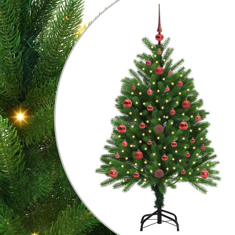 Choinka z 150 diodami LED z podstawą Zielony 120 cm PE