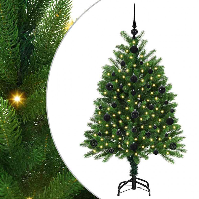 Choinka z 150 diodami LED z podstawą Zielony 120 cm PE